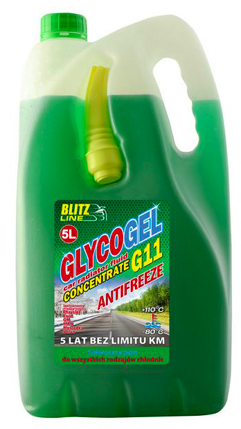 Антифриз концентрат Blitz Line Glycogel G11 -80°C зеленый 5л BLITZ LINE 28876